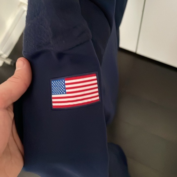 NWT Lacoste Large U.S. Presidents Cup Navy Quarter Zip - Picture 5 of 7